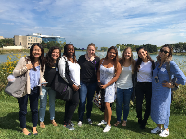 New MSRSM students posing by a pond